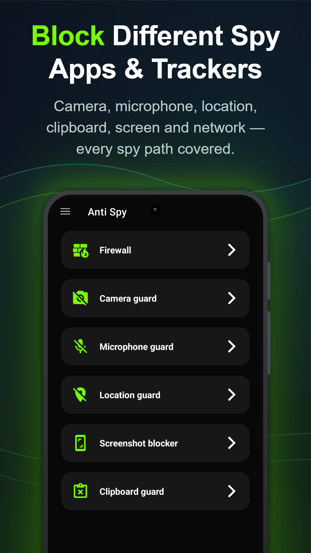 Screenshot blocker and clipboard guard protecting on-screen and copied data