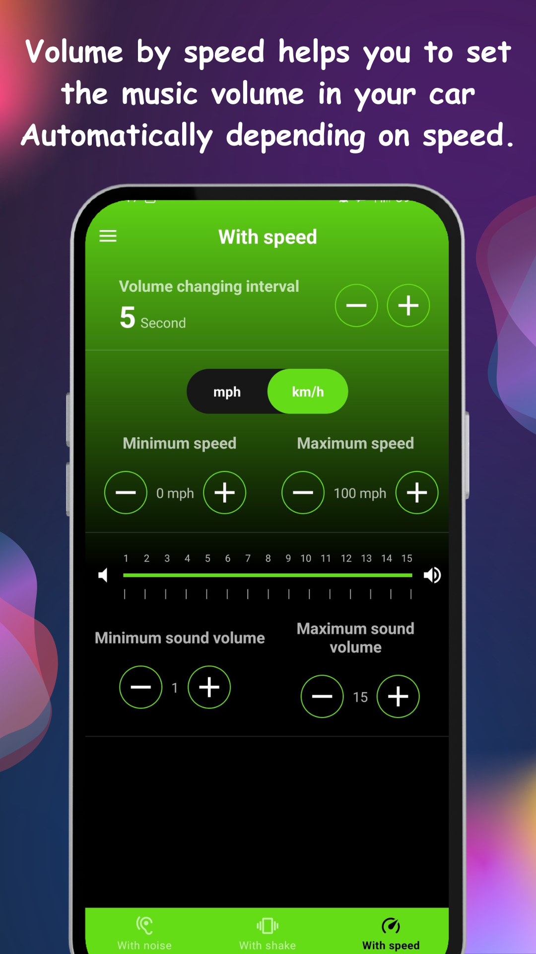 Shake mode boosting volume during a workout