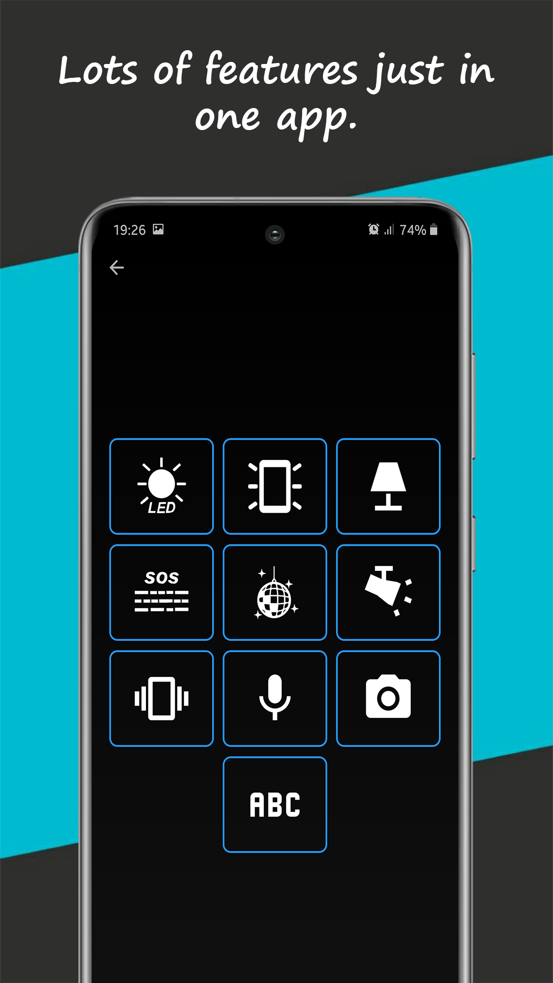 Volume Buttons Flash feature turning on the torch with both volume keys