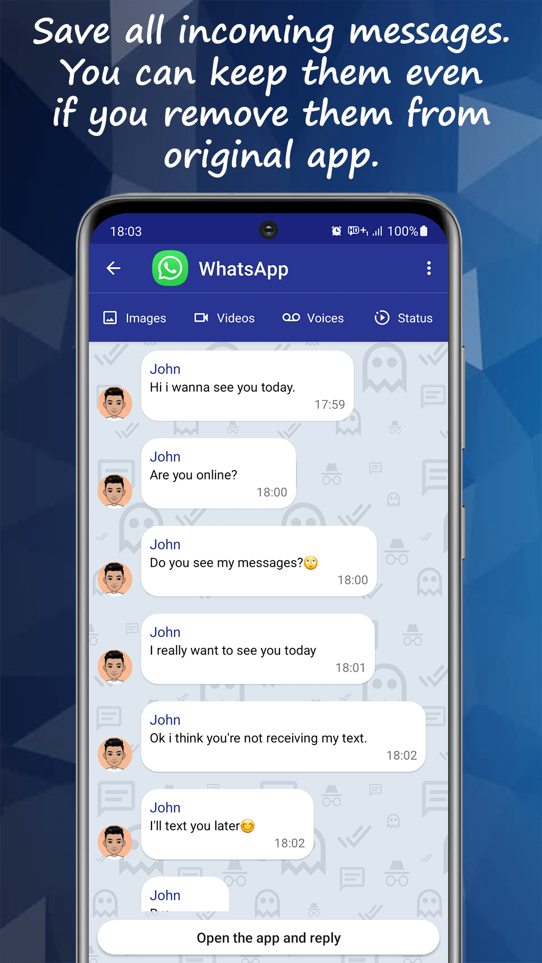 Recovered deleted message still readable in Unseen after the sender removed it