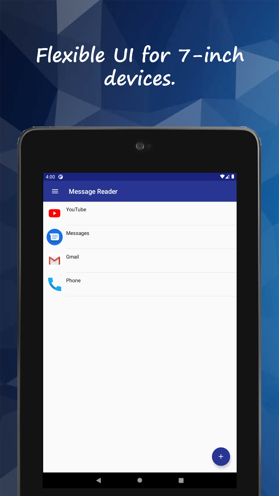 Unseen settings for choosing which messaging apps to capture